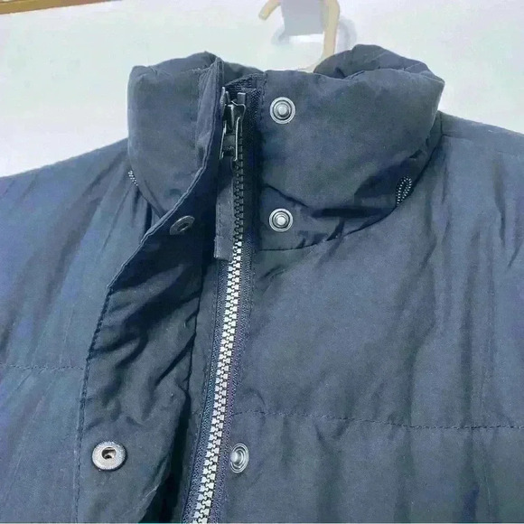 LL Bean black Long Goose Down Puffer Winter Cold Weather Jacket NO Hood-SZ:Small - Picture 3 of 8